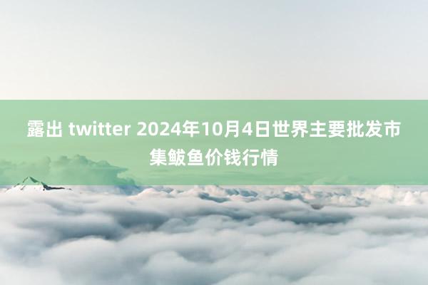 露出 twitter 2024年10月4日世界主要批发市集鲅鱼价钱行情