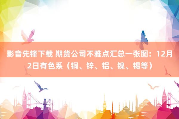 影音先锋下载 期货公司不雅点汇总一张图：12月2日有色系（铜、锌、铝、镍、锡等）